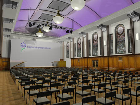 The Great Hall, James Graham Building – Leeds Beckett University