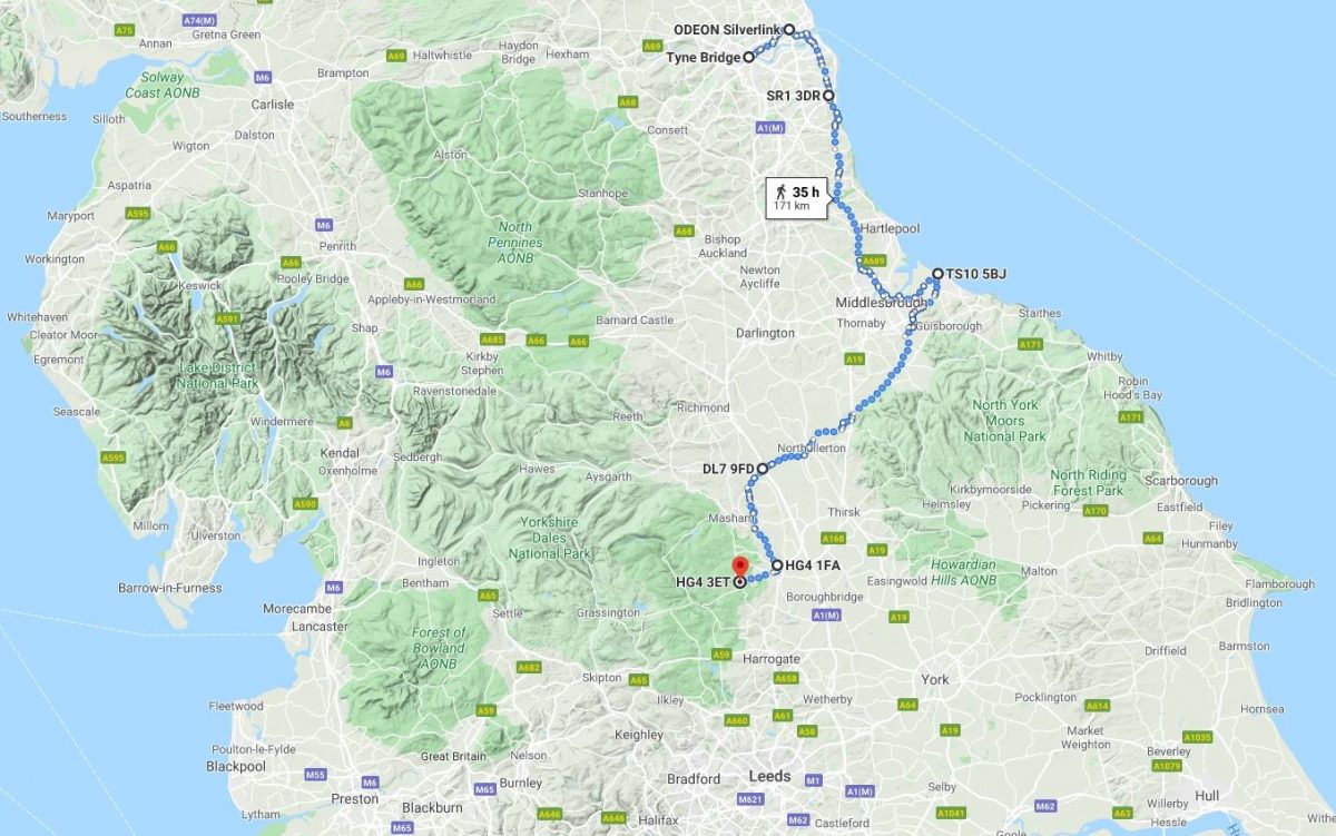 First Leg of our Remote Running Challenge Completed