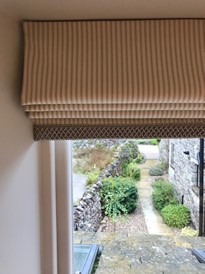 cream window blinds